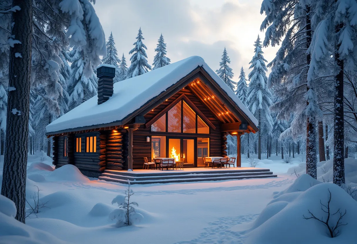 hôtel lapon hiver