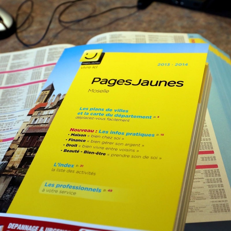 Pages jaunes et pages blanches différences et explications