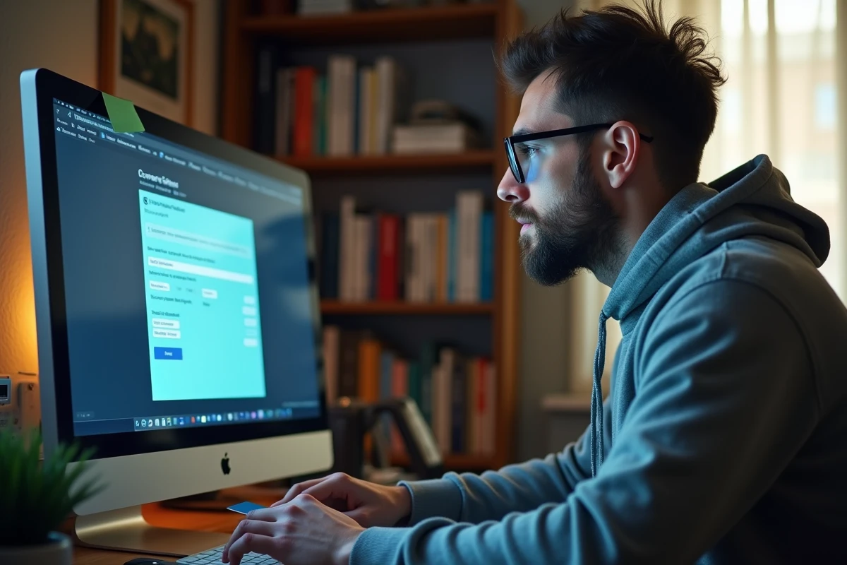 Homme achetant ses billets pour les Vieilles Charrues 2026 en ligne de manière sécurisée