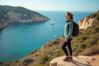 Paysage méditerranéen de Cap Norfeu avec falaises et mer azur